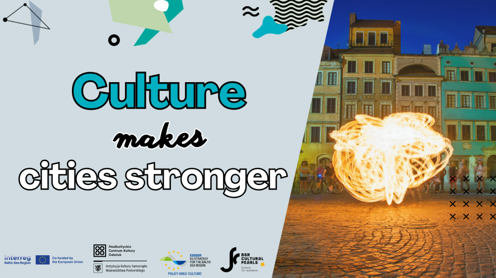 Decorative image Ad for Culture makes cities stronger event
